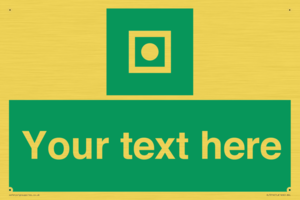 Custom sign safe condition Shipboard general alarm